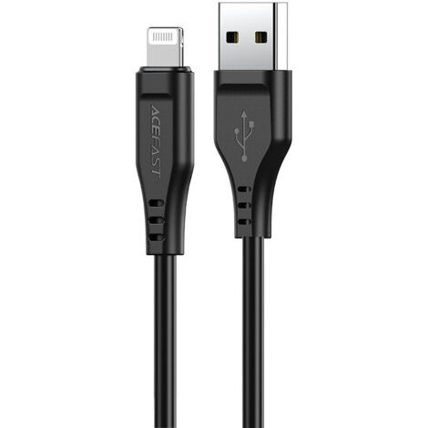 Kabel für iPhone MFI USB - Lightning 2.4A 1,2m schwarz