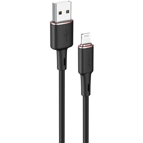 Kabel für iPhone MFI USB - Lightning 2.4A 1,2m schwarz