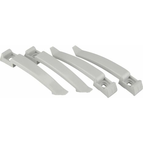 Kabel-Klemmbügel 100 mm grau 4x Nagelschellen