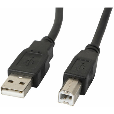 Kabel lanberg Drucker usb Stecker auf usb Stecker schwarz 1 m