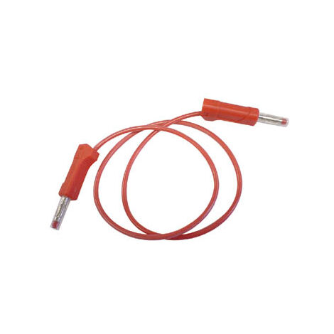 Kabel mit bananensteckern rot 50 cm