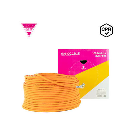 Kabel S/ftp Cat7 Rigid Cu Lszh Dca (100m) Nanokabel 10.20.1700-100