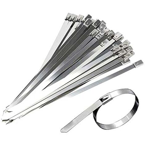 Kabel Selbstsichernde Clips aus Edelstahl für die Verkabelung 4.6x200mm 100pcs V-TAC - sku 11188
