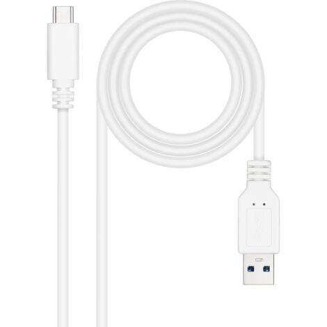 Kabel Usb-a A Usb-c Usb3.1 1,5m White Nanocable 10.01.4001-l150-w