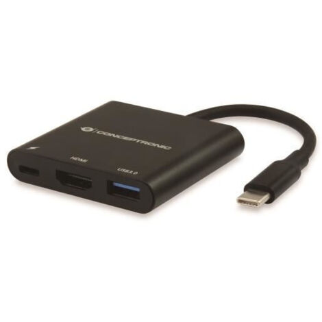 Kabel usb-c männlich zu hdmi weiblich 0.15cm usb-c port und usb zu 3.0 conceptronic donn