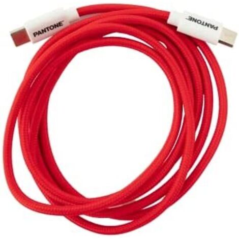 Kabel USB C Pantone 1,5 m Rot