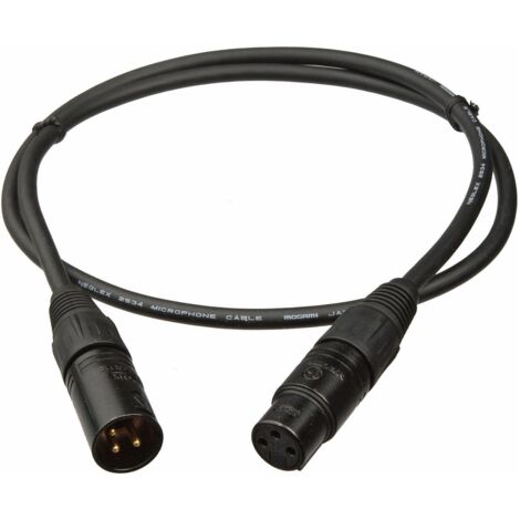 Kabel XLR Canon für DMX-Konsole Schwarz