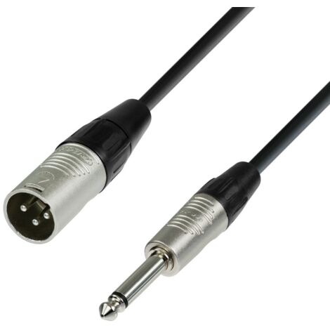 Kabel XLR Stecker auf JACK 6,3 Mono 6m