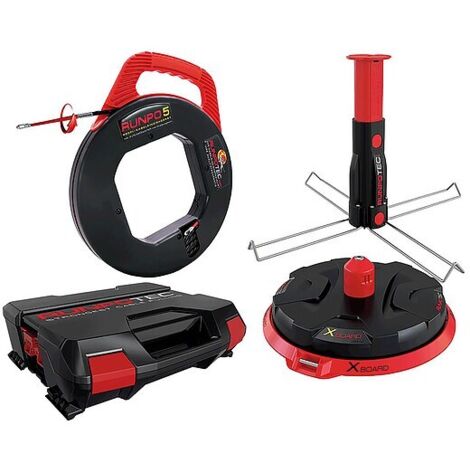 Kabelabroller Runpotec-Set XB 300 mit Multifunktionsdorn und Runpo 5 im Systemkoffer - 440 x 405 x 136 mm