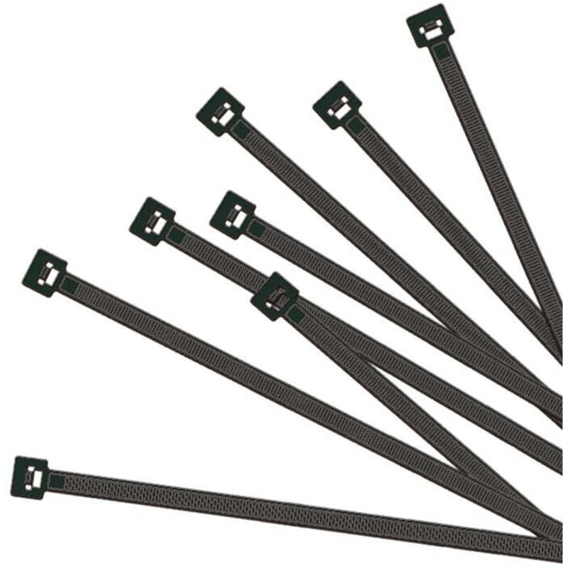 Mobilibrico Kabelbinder 200x25mm 100 Stuck Schwarz