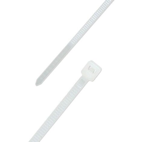 Kabelbinder 2,5 x 200 mm aus Polyamid 6.6 - Farbe natur - Beutel 100 Stück