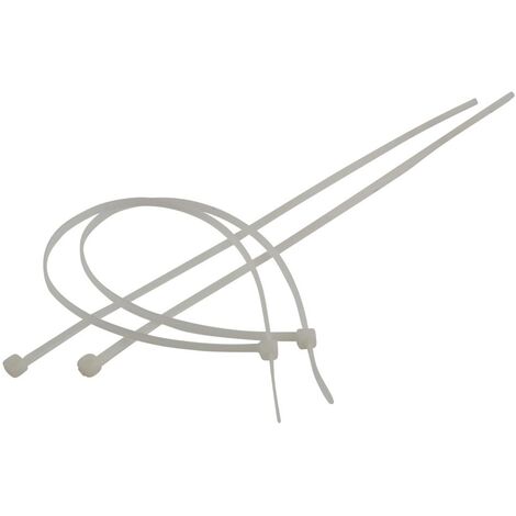 Kabelbinder 3,5 x 300 mm, 100 Stück, transparent Kabelbinder