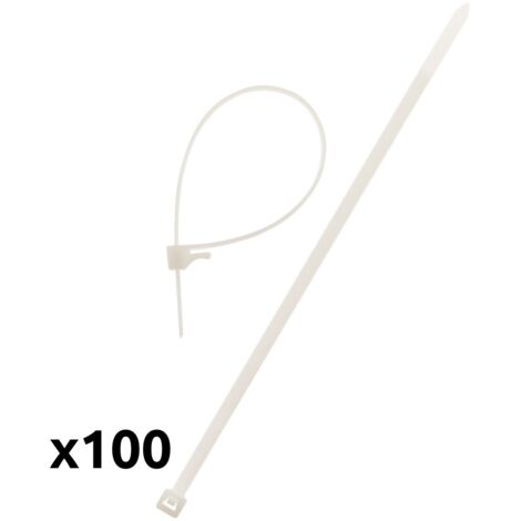 Kabelbinder 3,6 x 140mm (100 Stück) - Durchsichtig - Zenitech