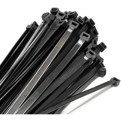 Kabelbinder 200 mm x 3,6 mm Kabelstrapse Kabelband Industriequalität schwarz