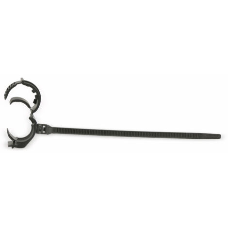 Kabelbinder für Rohrmontage, schwarz, 130 mm