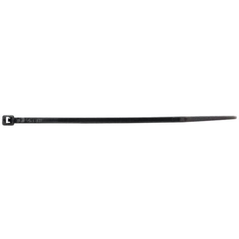 Kabelbinder Länge 280 mm Breite 4,8 mm Polyamid schwarz (UV-beständig)