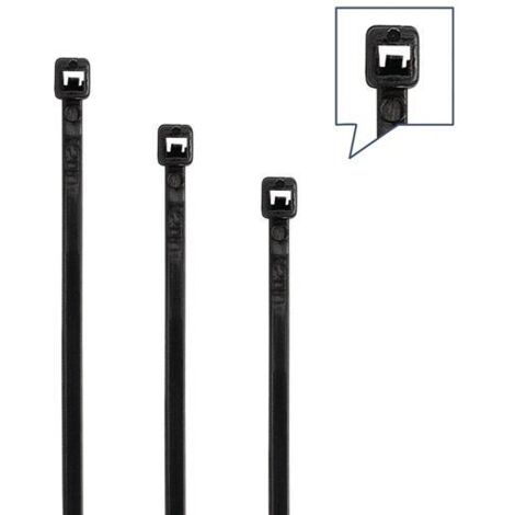 Kabelbinderset 350-teilig Polyamid 6.6 schwarz / UV-stabil