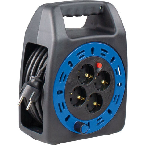Kabelbox Kabeltrommel 15m 230V H05VV-F 3G1,5 IP20