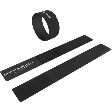 KabelDirekt – 2 cm x 16 cm Fascette Fermacavo (con micro ganci, fibre sintetiche, riutilizzabili, 16 pezzi, per disposizione, raggruppamento dei cavi),