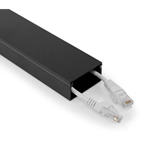 Kabelfuhrung kanal 1 stk maximale kabelstarke 25 mm aluminium schwarz