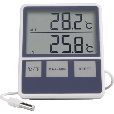 Kabelgebundenes Thermometer Weiß 1015