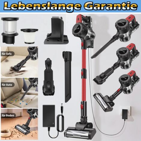 Kabellos Staubsauger Hoover Akku 6 IN 1 Handstaubsauger 6000W interne Batterie