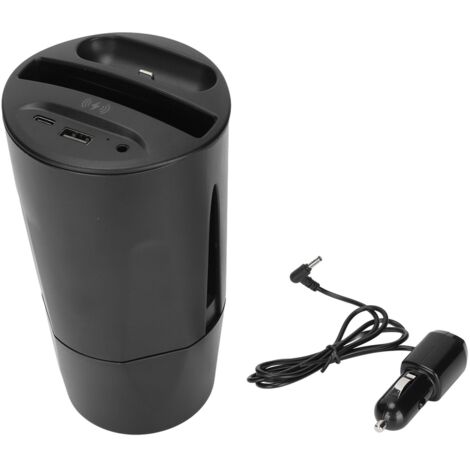 Kabellose Autoladehalterung, schneller USB-C-Anschluss, kompatibel mit Handy und Kopfhörern, ideal für SUVs und Geländewagen.