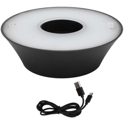 Kabellose LED-Weinleuchte mit USB-Kabel für Bar, Hotel und Restaurant – Schwarz