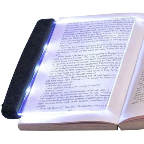 Kabellose Leselampe – Leselicht – Lesezeichenlampe – Buchlampe – Diffuses Licht – Akkulaufzeit über 50 Stunden – Einstellbare Helligkeit – Ultraleicht (105 Gramm)