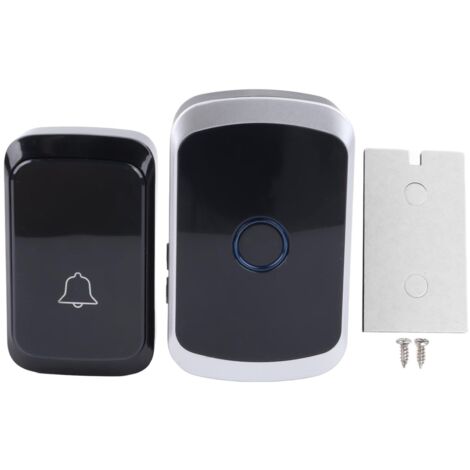 Kabellose Türklingel mit stabilem Signal, Gleichstromversorgung, ABS-Gehäuse, einfache Installation, batteriebetrieben für Schlafzimmer