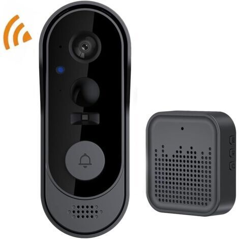 Kabellose Video-Türklingel, kein Abonnement erforderlich, 1080p HD-Video-Türklingel mit Klingelton, 2,4 GHz Wi-Fi.