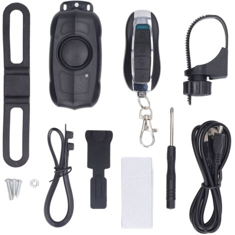 Kabelloser Diebstahlalarm für E-Bikes mit USB-Ladefunktion, Vibrationserkennung und integriertem Akku