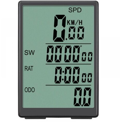 Kabelloser Fahrradcomputer, 31 Funktionen, Geschwindigkeitsmesser, großes 3-Zoll-Display, wasserdicht, kabellos, automatischer Alarm, Kilometerzähler