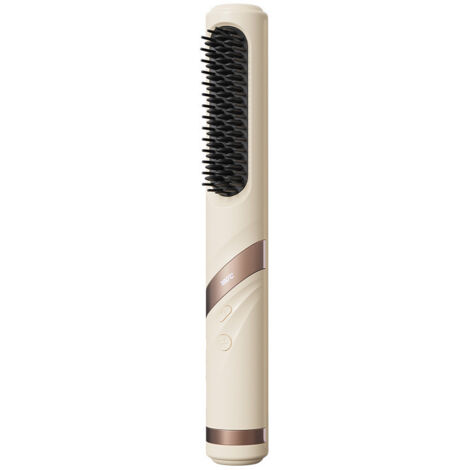 Kabelloser Glättungskamm für Damen, schnelles Aufheizen dank negativer Ionen in 30 Sekunden, USB-aufladbarer Kaltluft-Stylingkamm, ideal für Reisen
