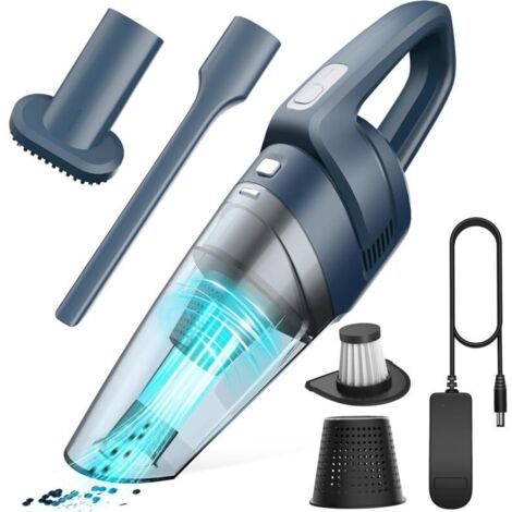 Kabelloser Handstaubsauger – 2200-mAh-Akku, 120-W-Tischstaubsauger mit Trockner und HEPA-Filter, Autostaubsauger für Zuhause, Auto, Tisch und Sofa