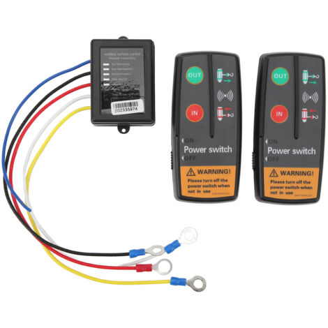 Kabelloser Seilwinden-Controller, 12V 24V Schnellreaktions-Funkfernbedienungsset für Seilwinden für ATV SUV.