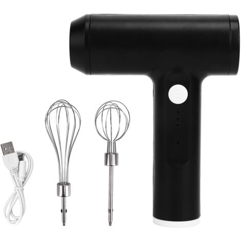 Kabelloser Stabmixer mit 2000-mAh-Lithium-Akku, 4 Betriebsmodi, abgerundeten Kanten, USB-Ladeanschluss, Edelstahl 304, Grau