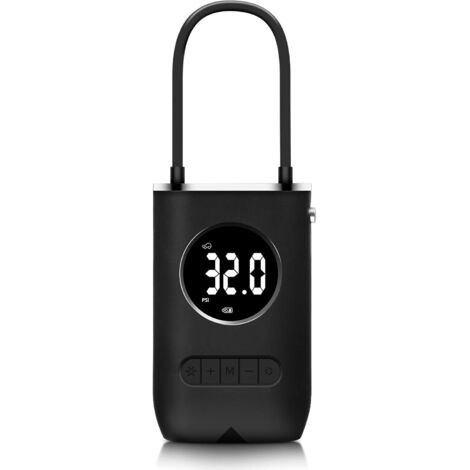 Kabelloser, tragbarer Reifenfüller, wiederaufladbarer Reifenluftkompressor, 150 PSI, Luftpumpe mit automatischer Abschaltung und LED-Leuchten, digitales Manometer für genaue Druckmessungen für Auto, M