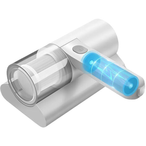 Kabelloser, tragbarer Staubsauger gegen Hausstaubmilben mit UV-Licht – Kompakt und leicht (800 g) – 1200-mAh-Akku, 60 Minuten Laufzeit – 10 kPa Saugkraft – Waschbarer HEPA-Filter