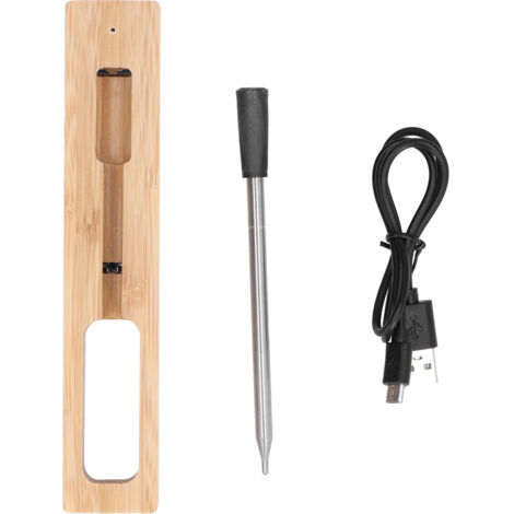 Kabelloses Bluetooth-Fleischthermometer für Grills, verbundene Sonde mit mobiler App für präzises Kochen