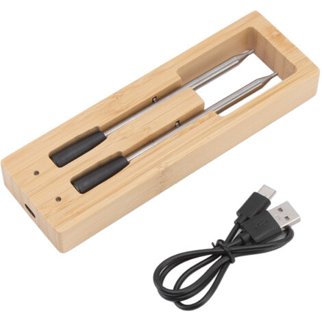Kabelloses Bluetooth-Fleischthermometer, intelligentes Design mit USB-Stromversorgung, multifunktional zum Kochen und Grillen