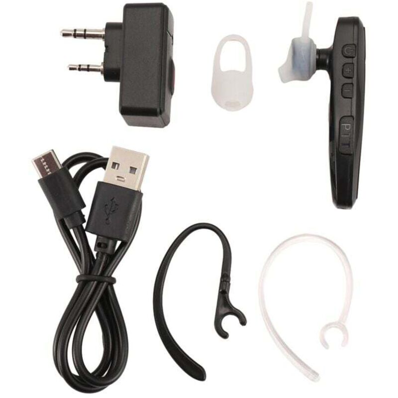 Image of Kabelloses Bluetooth-PTT-Headset mit Mikrofon und Adapter, K-Griff, Freisprechfunktion