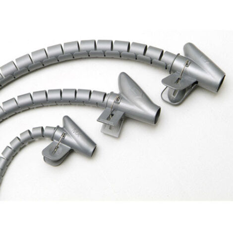 Kabelorganizer mit grauem Clip 15 mm. 2,5 Mio