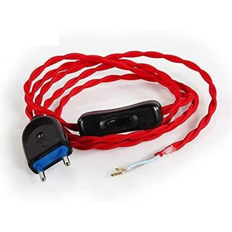 Kabelsatz 2x75mm 120 + 80cm 2m Rot
