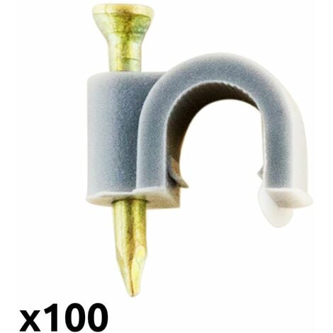 OBO 200935LGR ISO Nagel-Clip für Kabel 9 mm grau 100