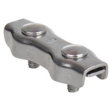Kabelschelle Seilflechter duplex Edelstahl 3 mm