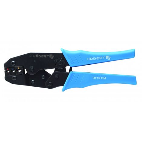 Kabelschuh-Crimpzange schwarz-blau Elektrikerzangen