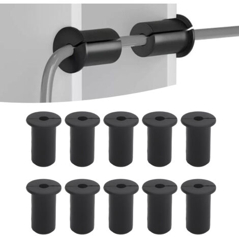 Kabelsuchset, 10-teilig, Silikon-Wanddurchführungen für Starlink-Antenne, 19 mm Durchmesser, Schwarz - Durchführungen für Starlink-Kabel