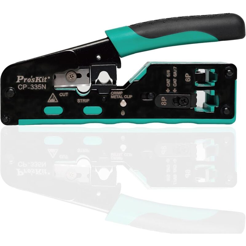 Image of Bluedeer - Kabeltester Crimpwerkzeug-Set CP-335N CAT.5/6/7 Crimpzange, Netzwerk-Abisolierzange