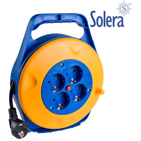 Kabeltrommel 10 m 3 x 1 mm mit 4 bipolaren Ausgängen mit T/TL Solera 7412/1